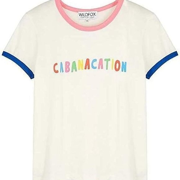 WILDFOX CABANACATION Ringer Tee Vintage - Picture 2 of 3